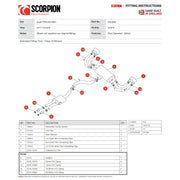 Scorpion Car Exhaust Cat-Back System (Resonated) (No Valves) - Audi TT RS MK3 (Non-GPF Model) 2017 - 2021