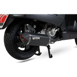 Scorpion Serket Parallel Black Ceramic Exhaust - Vespa GTS 300 2008 - 2018