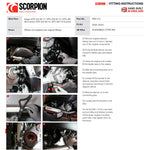 Scorpion Serket Parallel Black Ceramic Exhaust - Vespa GTS 300 2008 - 2018