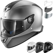 Shark Skwal 2 Blank Motorcycle Helmet & Visor