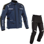 Richa Touareg 2 Motorcycle Jacket & Trousers Navy Black Kit