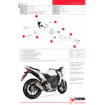 Scorpion Serket Taper Carbon Fibre Exhaust - Honda CBR 500 R 2013 - 2015