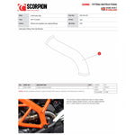 Scorpion Catalyst Removal Pipe - KTM Duke 390 - 2017 - 2019