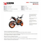 Scorpion Serket Taper Stainless Steel Exhaust - KTM Duke 390 2017 - 2020