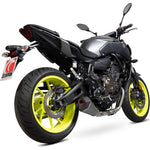 Scorpion Serket Taper De-Cat Race Carbon Fibre Exhaust - Yamaha MT-07 Full System 2014 - 2020