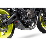 Scorpion Serket Taper De-Cat Race Carbon Fibre Exhaust - Yamaha MT-07 Full System 2014 - 2020