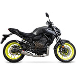 Scorpion Serket Taper De-Cat Race Stainless Steel Exhaust - Yamaha MT-07 Full System 2014 - 2020