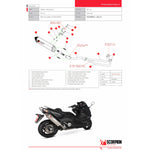 Scorpion Serket Parallel Black Ceramic Exhaust - Yamaha TMAX 530 Full System 2012 - 2016