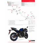 Scorpion RP-1 GP Titanium Exhaust - Yamaha YZF R3/R25 Full System - 2014 - 2019