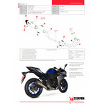 Scorpion Serket Taper Stainless Steel Exhaust - Yamaha YZF R3/R25 Full System 2014 - 2021