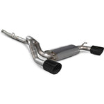 Scorpion Car Exhaust Cat-Back System (No Valve) Indy Black - Ford Focus RS MK3 2016 - 2019