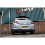 Scorpion Car Exhaust Rear Silencer - Vauxhall Corsa D 1.0-1.2-1.4 2006 - 2014