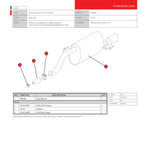 Scorpion Car Exhaust Rear Silencer - Vauxhall Corsa D 1.0-1.2-1.4 2006 - 2014