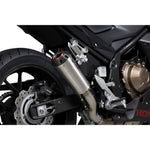 Scorpion Red Power Stainless Steel Exhaust - Honda CBR500R 2019 - 2021