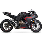 Scorpion Red Power Black Ceramic Exhaust - Honda CBR500R 2019 - 2021