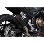 Scorpion Red Power Black Ceramic Exhaust - Honda CBR500R 2019 - 2021