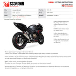 Scorpion Serket Taper Stainless Steel Exhaust - Honda CBR500R 2019 - 2021