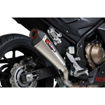 Scorpion Serket Taper Stainless Steel Exhaust - Honda CBR500R 2019 - 2021