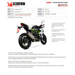 Scorpion Serket Parallel Carbon Fibre Exhaust - Kawasaki Z125 2018 - 2021