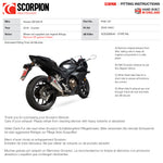 Scorpion Red Power Black Ceramic Exhaust - Honda CB1000R 2018 - 2020