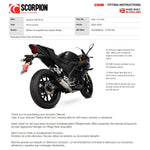 Scorpion Red Power Stainless Steel Exhaust - Yamaha YZF R125-R15 Full System 2019 - 2020