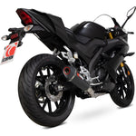 Scorpion Serket Taper Carbon Fibre Exhaust - Yamaha YZF R125-R15 Full System 2019 - 2020