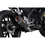 Scorpion Serket Taper Carbon Fibre Exhaust - Yamaha YZF R125-R15 Full System 2019 - 2020