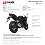 Scorpion Serket Taper Stainless Steel Exhaust - Yamaha YZF R125-R15 Full System 2019 - 2020