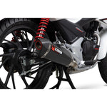 Scorpion Serket Taper Carbon Fibre Exhaust - Honda CB 125 F Full System 2017 - 2020