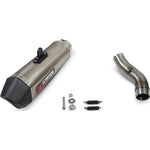 Scorpion Serket Taper Satin Titanium Slip-On Exhaust - Honda CB500X 2019 - 2020