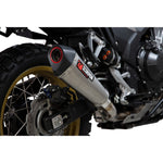 Scorpion Serket Taper Satin Titanium Slip-On Exhaust - Honda CB500X 2019 - 2020