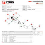 Scorpion Serket Taper Satin Titanium Slip-On Exhaust - Honda CB500X 2019 - 2020