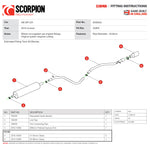 Scorpion Car Exhaust Cat-Back System (Resonated) Daytona - Volkswagen UP! GTI 1.0TSI 2018 - 2020