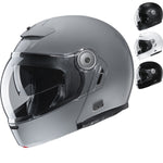 HJC V90 Plain Flip Front Motorcycle Helmet