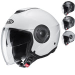 HJC I40 Plain Open Face Motorcycle Helmet