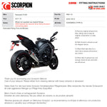 Scorpion Serket Taper Stainless Steel Slip-On Exhaust (Pair) - Kawasaki Z1000 2017 - 2020