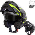 Spada Orion Slate Flip Front Motorcycle Helmet & Visor