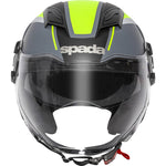 Spada Lycan Strobe Open Face Motorcycle Helmet & Visor