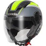 Spada Lycan Strobe Open Face Motorcycle Helmet & Visor