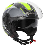 Spada Lycan Strobe Open Face Motorcycle Helmet & Visor