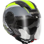 Spada Lycan Strobe Open Face Motorcycle Helmet & Visor