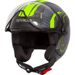 Spada Hellion Arrow Open Face Motorcycle Helmet & Visor