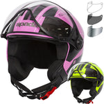 Spada Hellion Twist Open Face Motorcycle Helmet & Visor