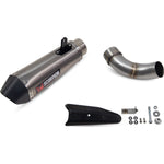 Scorpion Serket Taper Satin Titanium Slip-On Exhaust - Kawasaki Z900 (Euro 5) 2020 - 2021