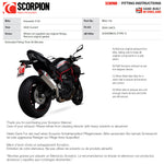 Scorpion Serket Taper Black Ceramic Slip-On Exhaust - Kawasaki Z H2 2020 - 2021