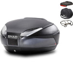 Shad SH48 Top Case 48L Dark Grey with Backrest and Carbon Cover