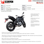 Scorpion Serket Taper Full System Carbon Fibre Exhaust - Kawasaki Z650 2017 - 2021