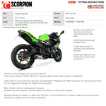 Scorpion Serket Taper Full System Carbon Fibre Exhaust - Kawasaki Ninja 650 2017 - 2021