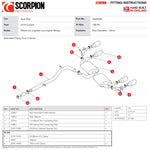 Scorpion Car Exhaust GPF-Back System (Non-Resonated) (Valved) Daytona - Audi SQ2 GPF Model 2019 - 2021