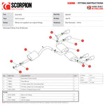 Scorpion Car Exhaust GPF-Back System (Resonated) Daytona - Audi SQ2 GPF Model 2019 - 2021